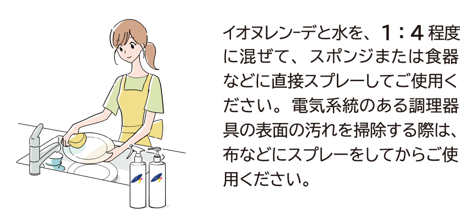 家中これ1本で万能！幅広いご使用方法をご紹介-食器洗い、キッチンのお掃除