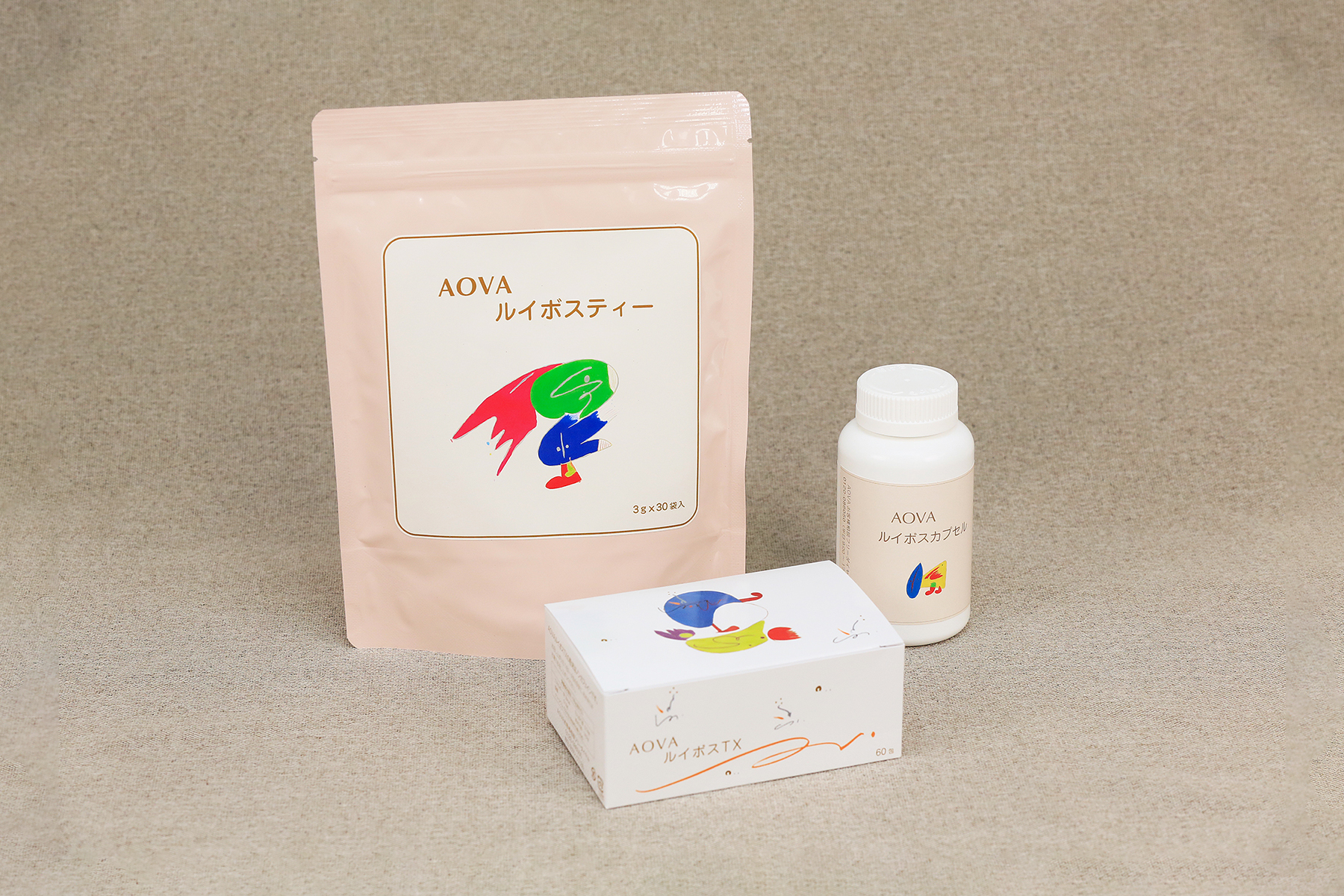 ルイボスシリーズ3製品の集合写真